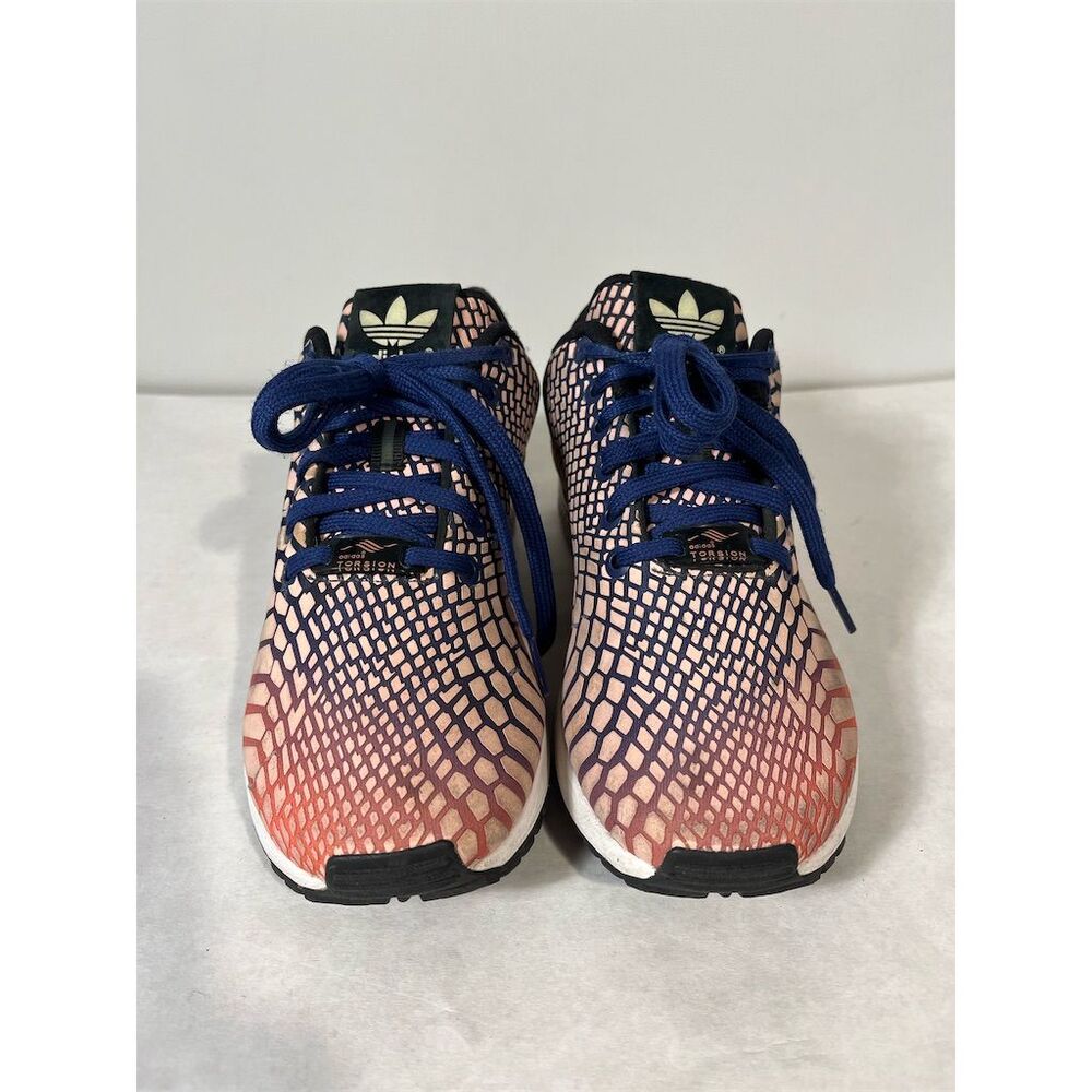 Rare Adidas ZX Flux Xeno Shoes Snake Skin Size 6 Glow in Dark